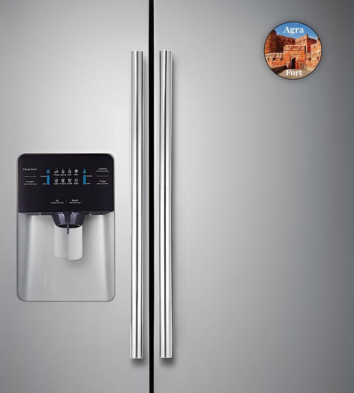 Agra Fridge Magnet Souvenir Gift for Tourist Kitchen Decoration Refrigerator Door Decor Sticker  Magnet for Refrigerator Whiteboard, Kitchen, and Office (Agra Fort Fridge Magnet)